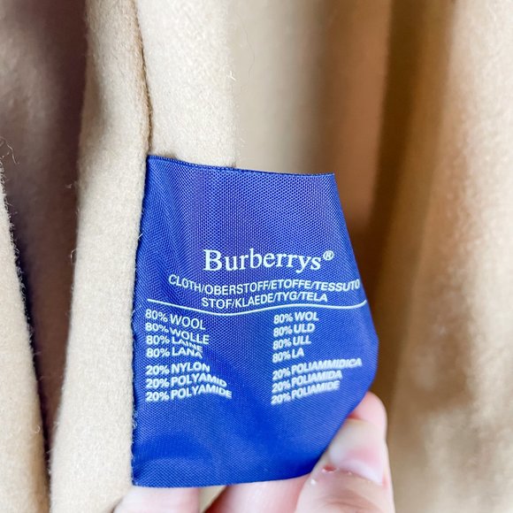 Vintage Burberry Trench Coat Classic Tan Double Breasted 48L (US 14 or XL) - Picture 14 of 16